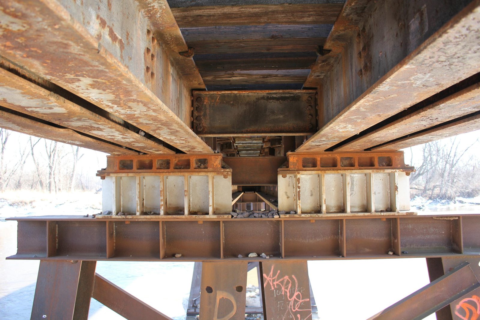 Under north span (span #1)